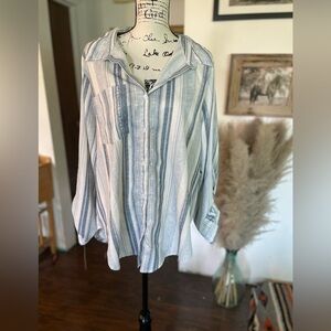 Coastal Cowgirl Striped Blouse